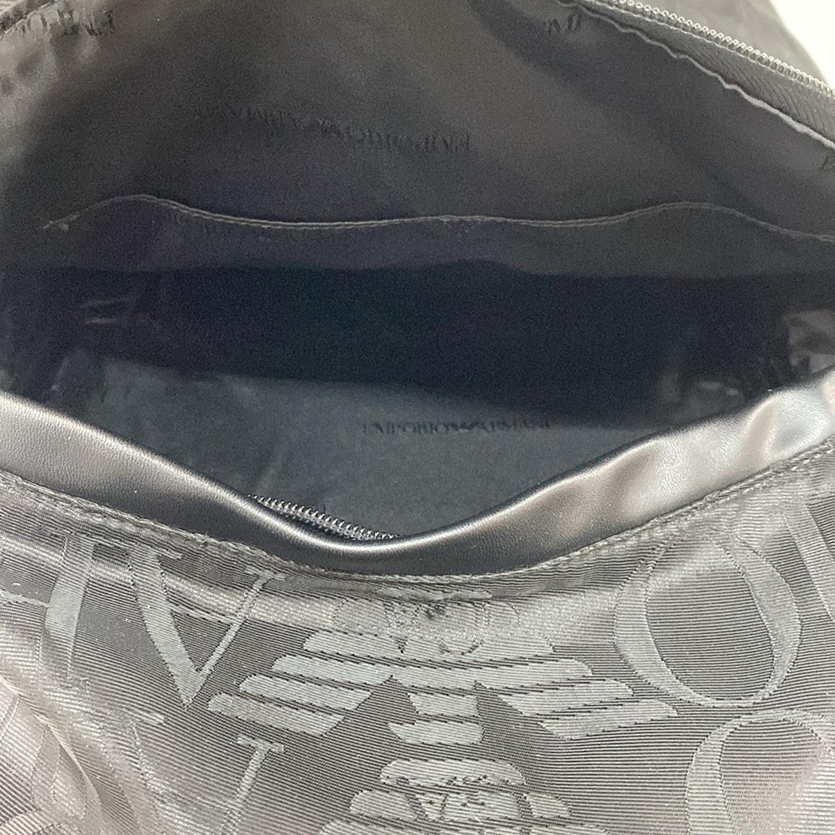 EMPORIOARMANI(エンポリオアルマーニ) リュックサック - 黒 レザー 