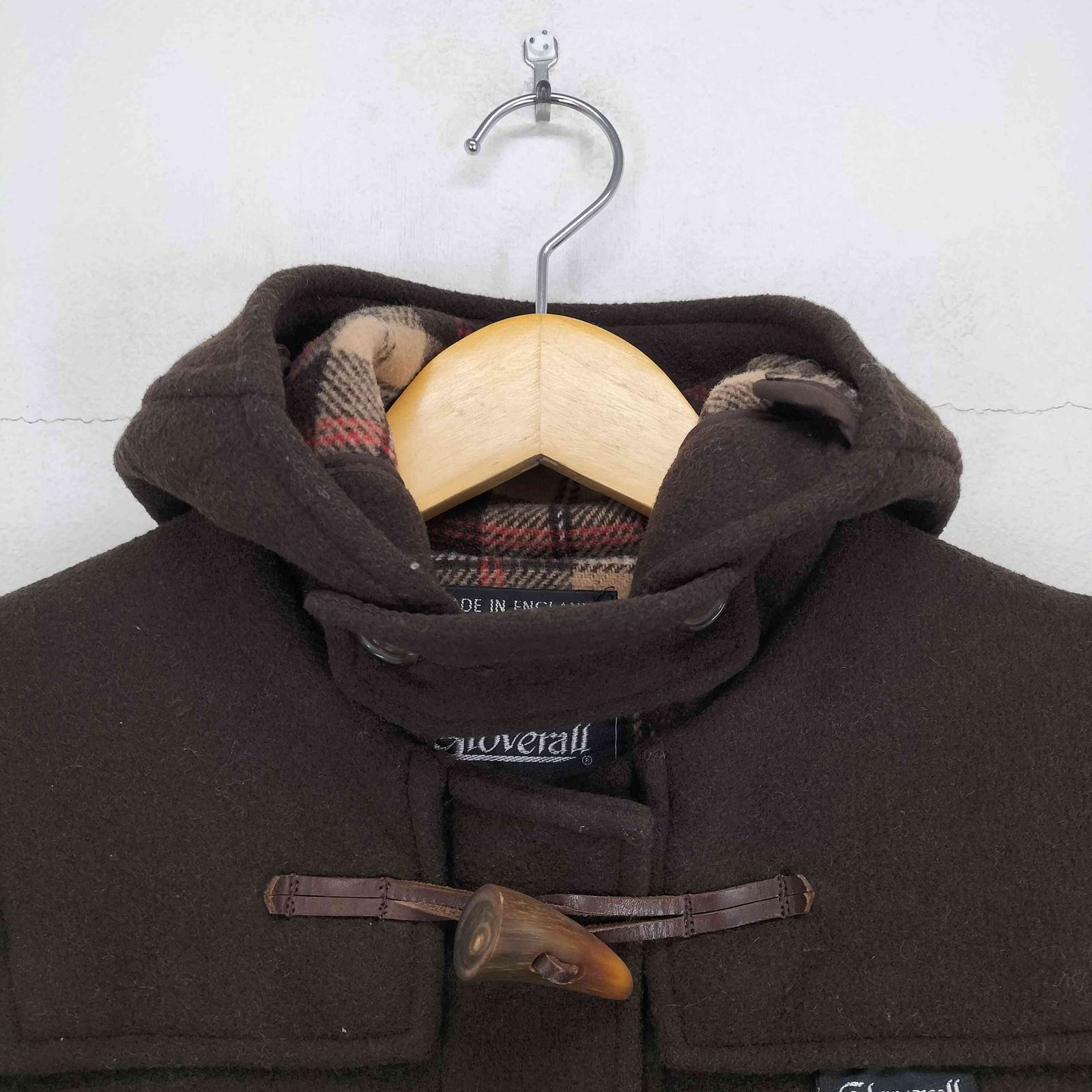 グローバーオール Gloverall MADE IN ENGLAND 裏地チェックダッフル