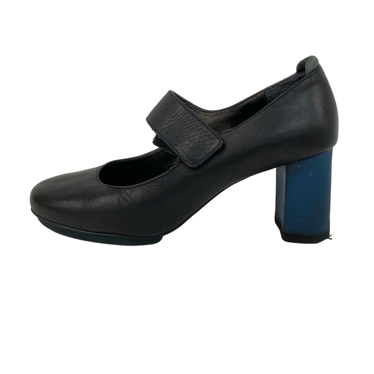 CAMPER(カンペール) パンプス 37 レディース - 黒×ネイビー レザー