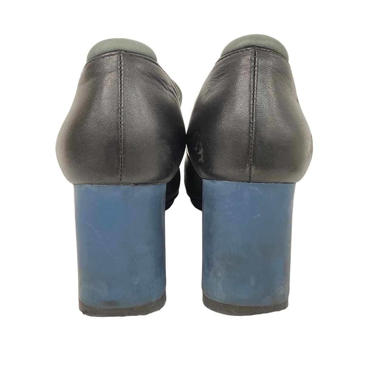 CAMPER(カンペール) パンプス 37 レディース - 黒×ネイビー レザー