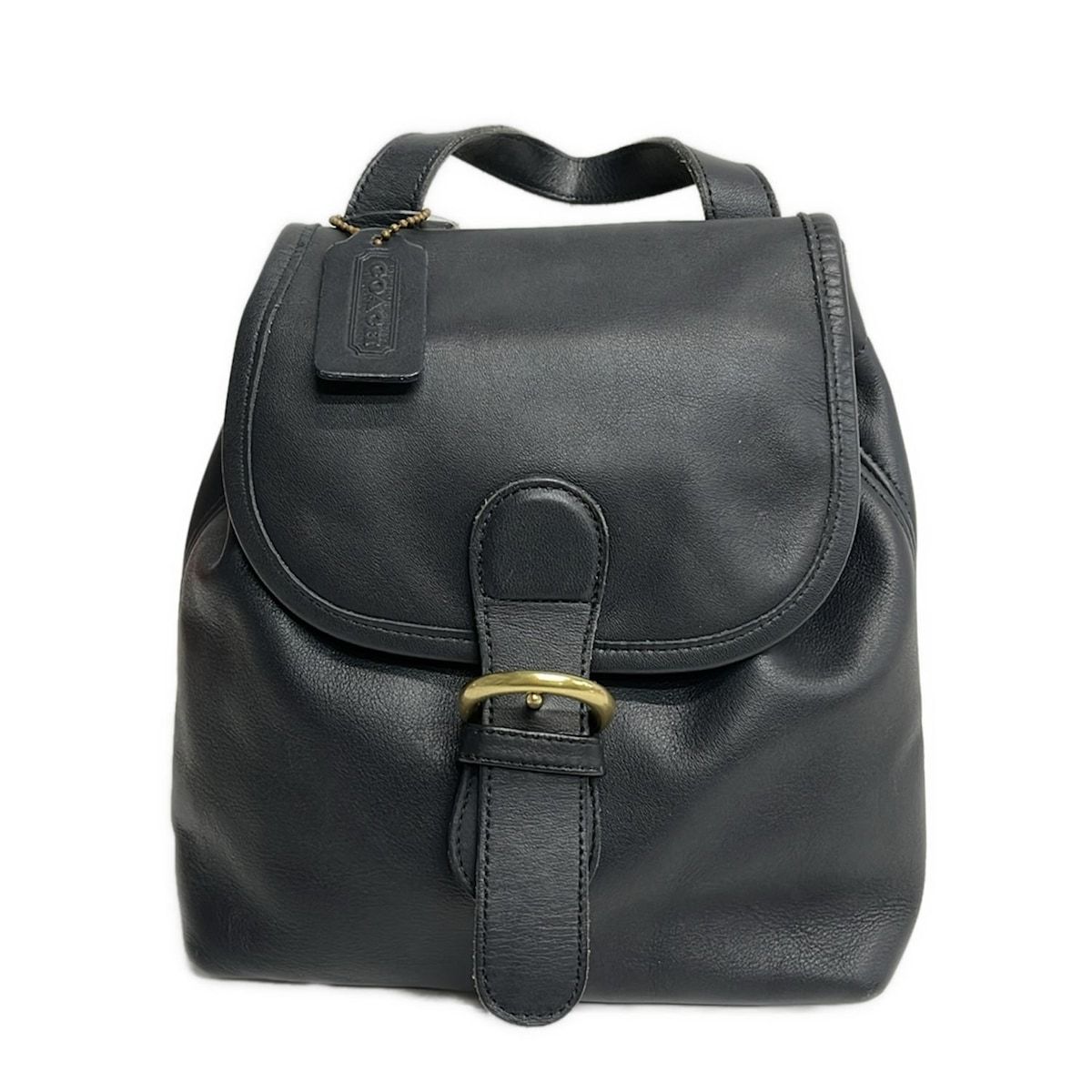 COACH(コーチ) リュックサック - 4152 ネイビー レザー - メルカリ