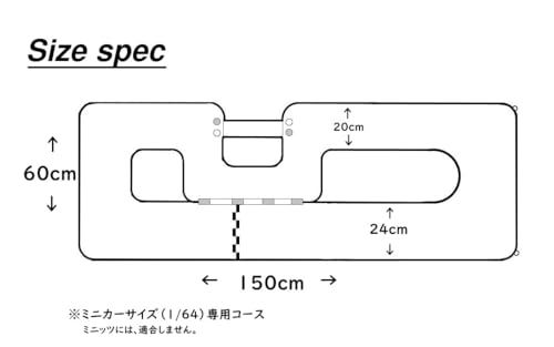 FRT ミニカーサイズのラジコン用サーキット マイクロ スピードウェイ シンプルレイアウト ガイドウォール付き初心者向けコース 彡 97 ec 57 d 2 その他 キッチン 食器 キッチン 日用品 その他