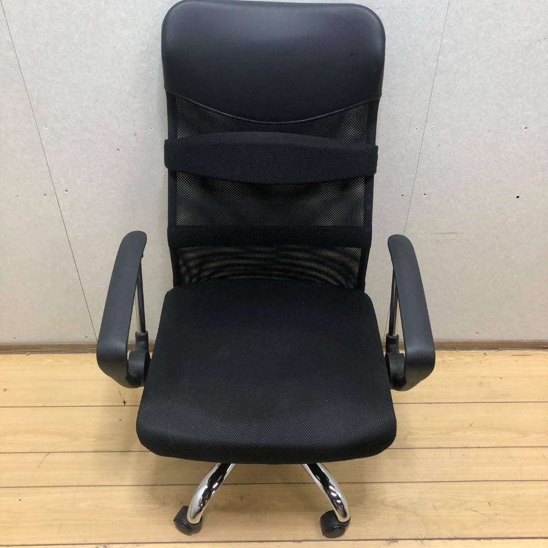 タンスのゲン オフィスチェア H-935L-2R タンスのゲン デスクチェア H-935L-2R ブラック ひじ掛け キャスター