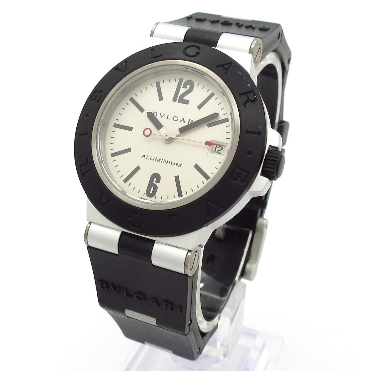 BVLGARI(ブルガリ) 腕時計 アルミニウム AL38TA メンズ ラバーベルト