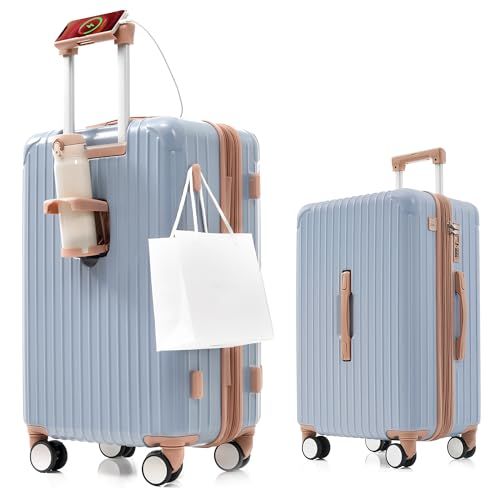 BTM スーツケース 機内持込み 前開き キャリーケース 2泊3日 4 7泊 7泊以上 キャリーバッグ USB Type C 充電口 カップホルダー付き 多機能 フロントポケット PC収納 suitcase sサイズ mサイズ l ab 5 ac 26 b