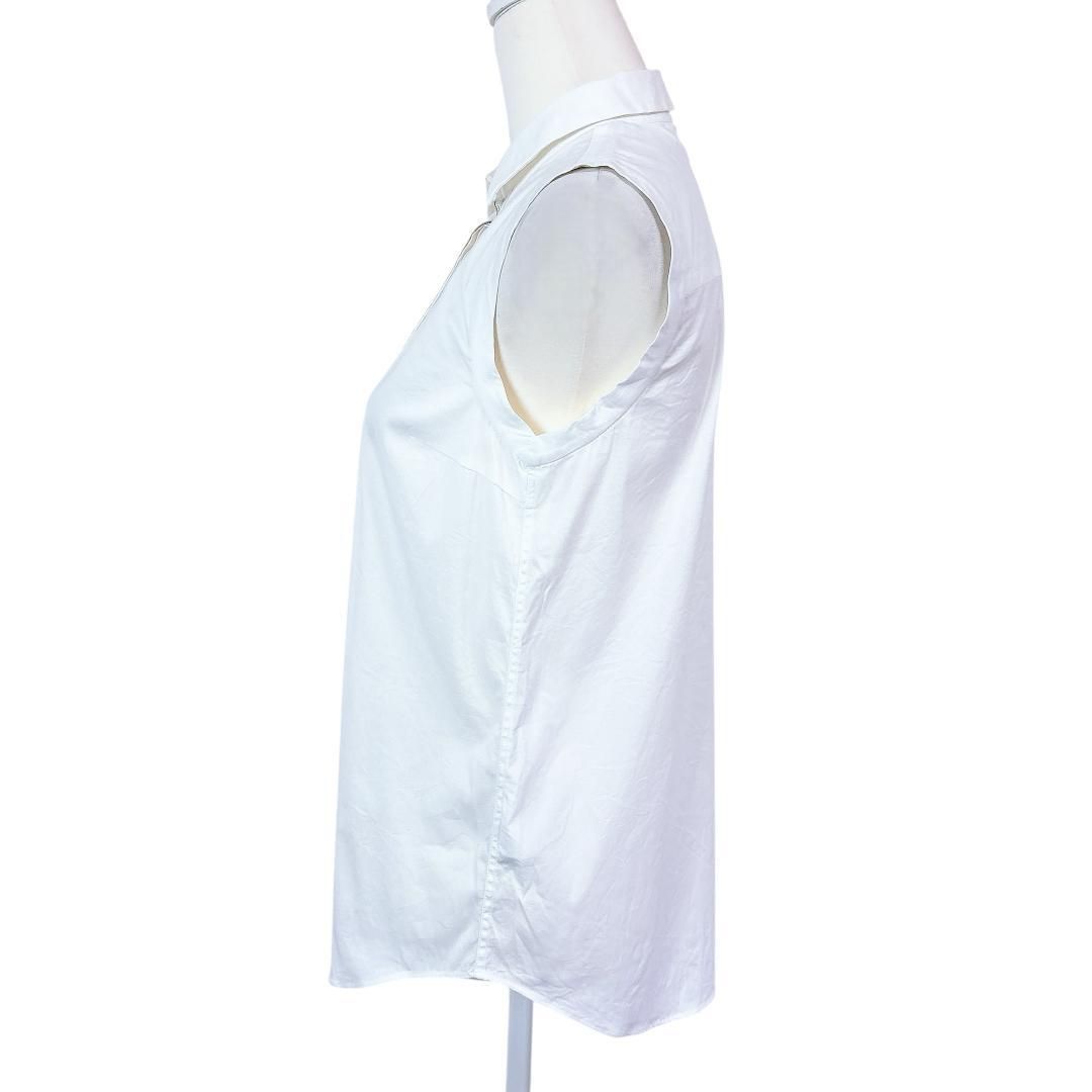 ブルネロクチネリ ホワイト ノースリーブ チュニック モニーレ付き 美