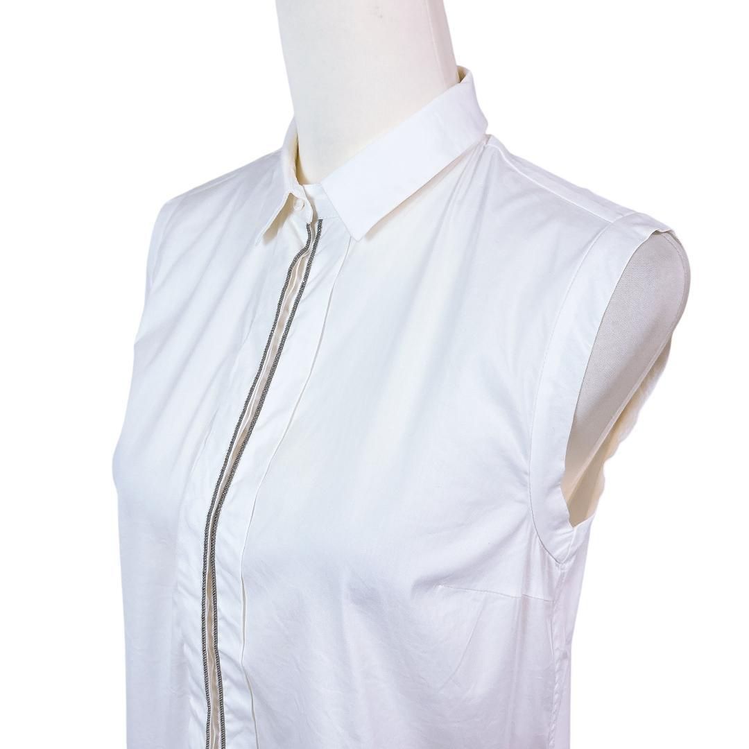 美品】ブルネロクチネリ ノースリーブブラウス シャツ モニーレ