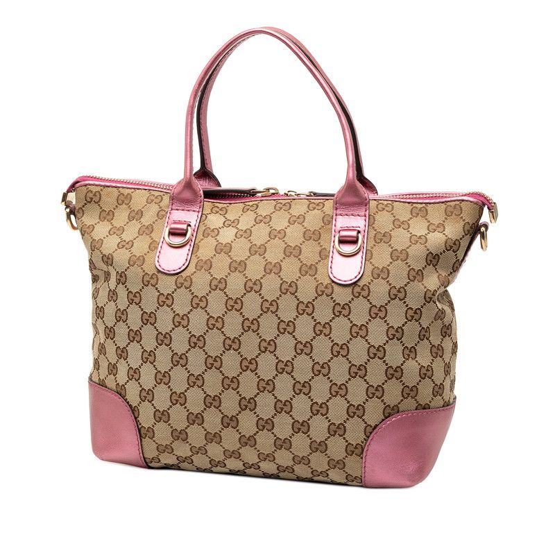 GUCCI グッチ レザー ハンドバッグ ショルダーバッグ 2way ピンク
