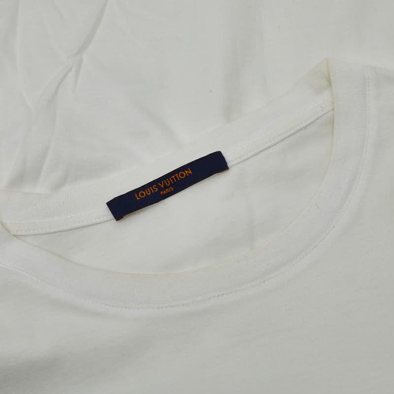 ルイ ヴィトン 長袖Tシャツ カットソー ロンT サイズL ホワイト