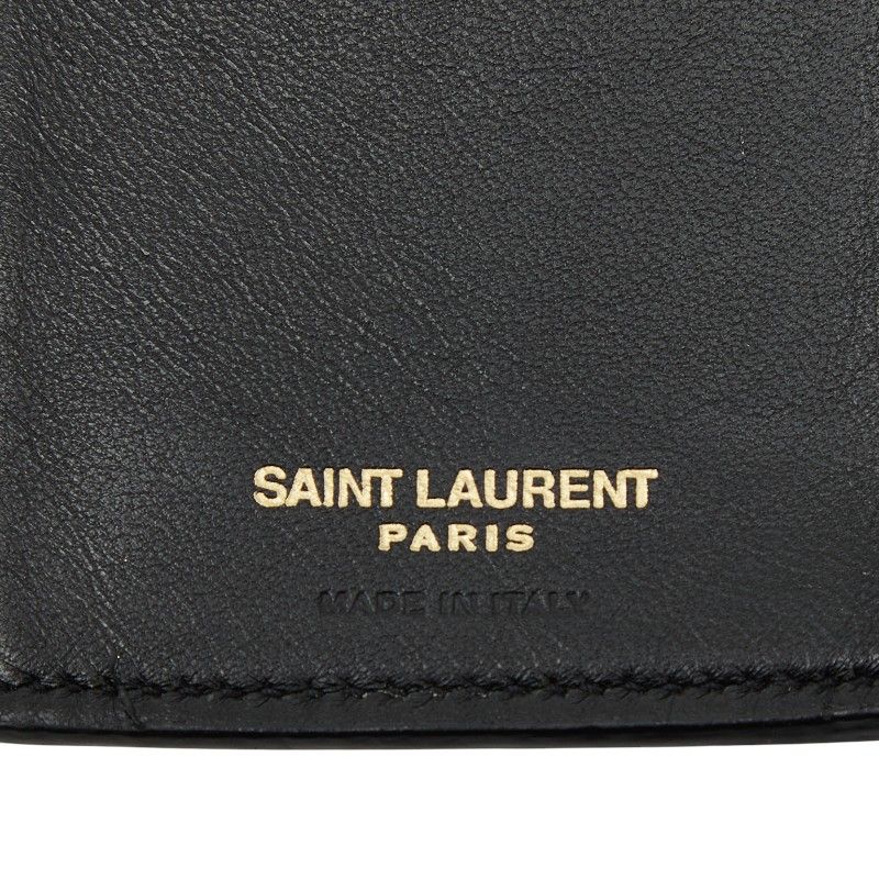 サンローラン タイニー YSLロゴ クロコ型押し 長財布 コンチネンタル