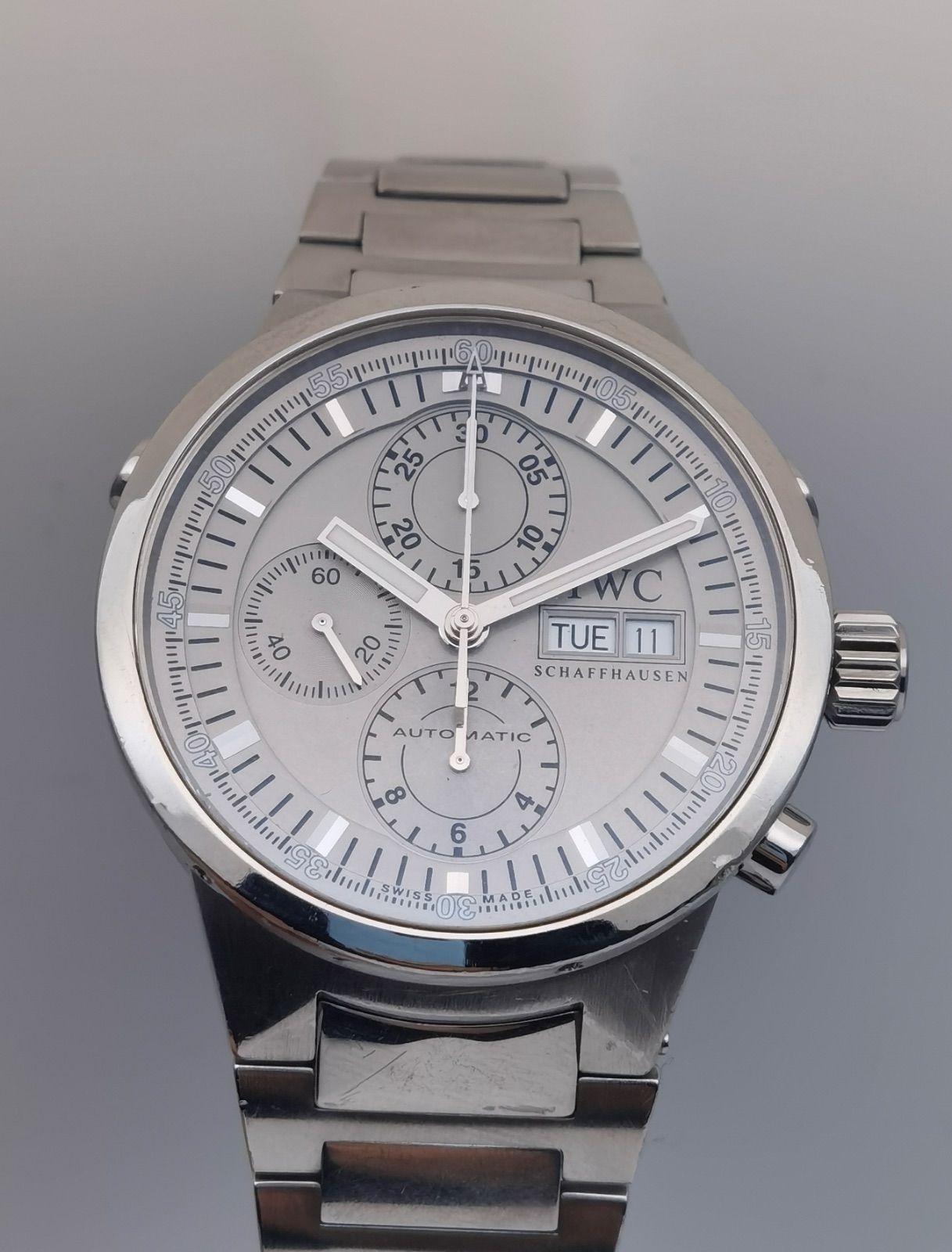 中古 IWC GST クロノグラフ IW371508 スプリットセコンド ラトラパンテ