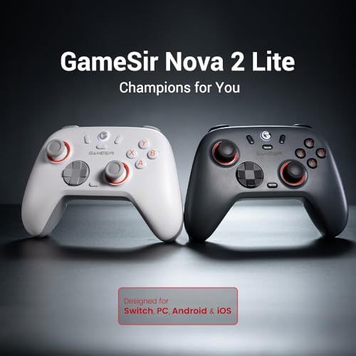 GameSir Nova 2 Lite PC コントローラー 有線 無線 Bluetooth 4 GHz 1000 hzポーリングレートゲームパッド Switch ios Android対応 独自開発したアンチドリフトホール効果スティッ b 150 a 3 ab