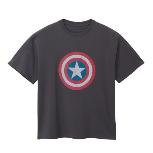 スモール プラネット Small Planet マーベル 製品洗いプリント半袖 Tシャツ キャプテン アメリカ フリーサイズe 9 c 4 928 b