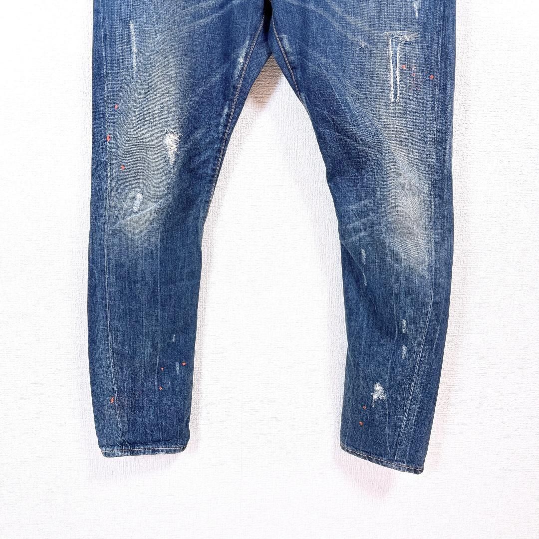 DSQUARED2 メンズデニム 44 インディゴ ダメージ ペイント - メルカリ