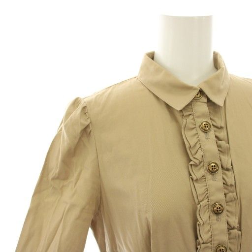 バーバリーブルーレーベル ワンピース ノバチェック ベージュ フリル