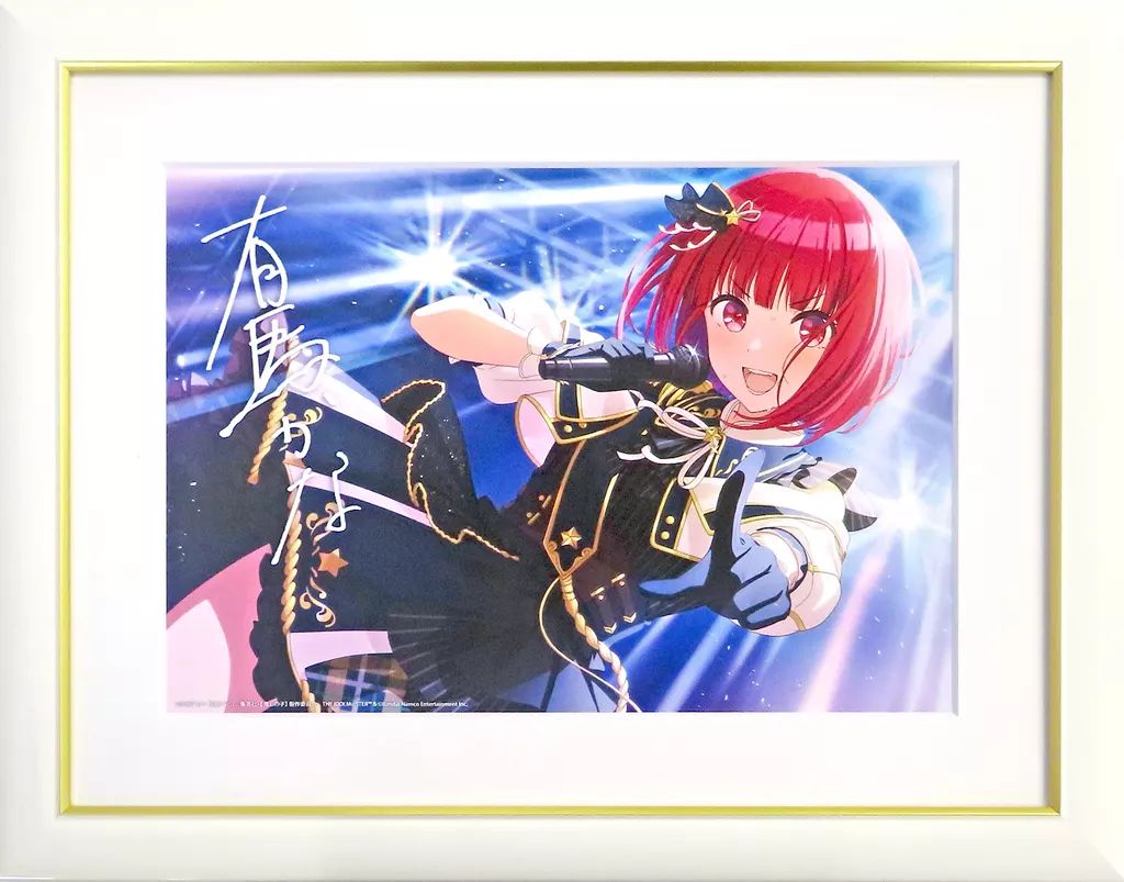 原画イラストボード 付属品付 アイドルマスター シャイニーカラーズ コラボ キャラファイングラフ 推しの子 B小町有馬かな アイドル衣装 ver