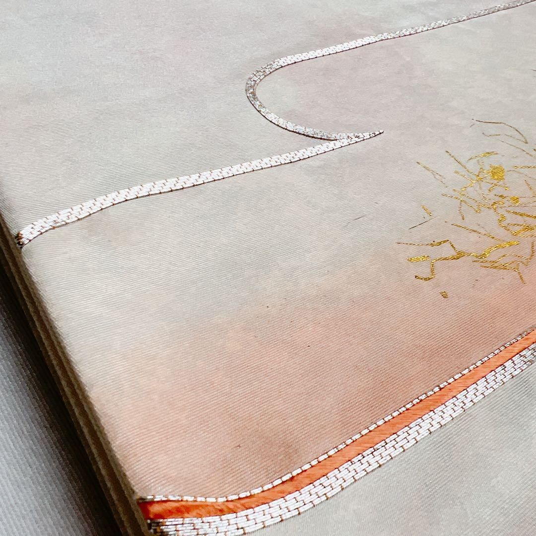 銀駒刺繍　金彩　ヱ霞　袋帯　着物　112t 銀駒刺繍 金彩 ヱ霞 袋帯 着物 112t - メルカリ