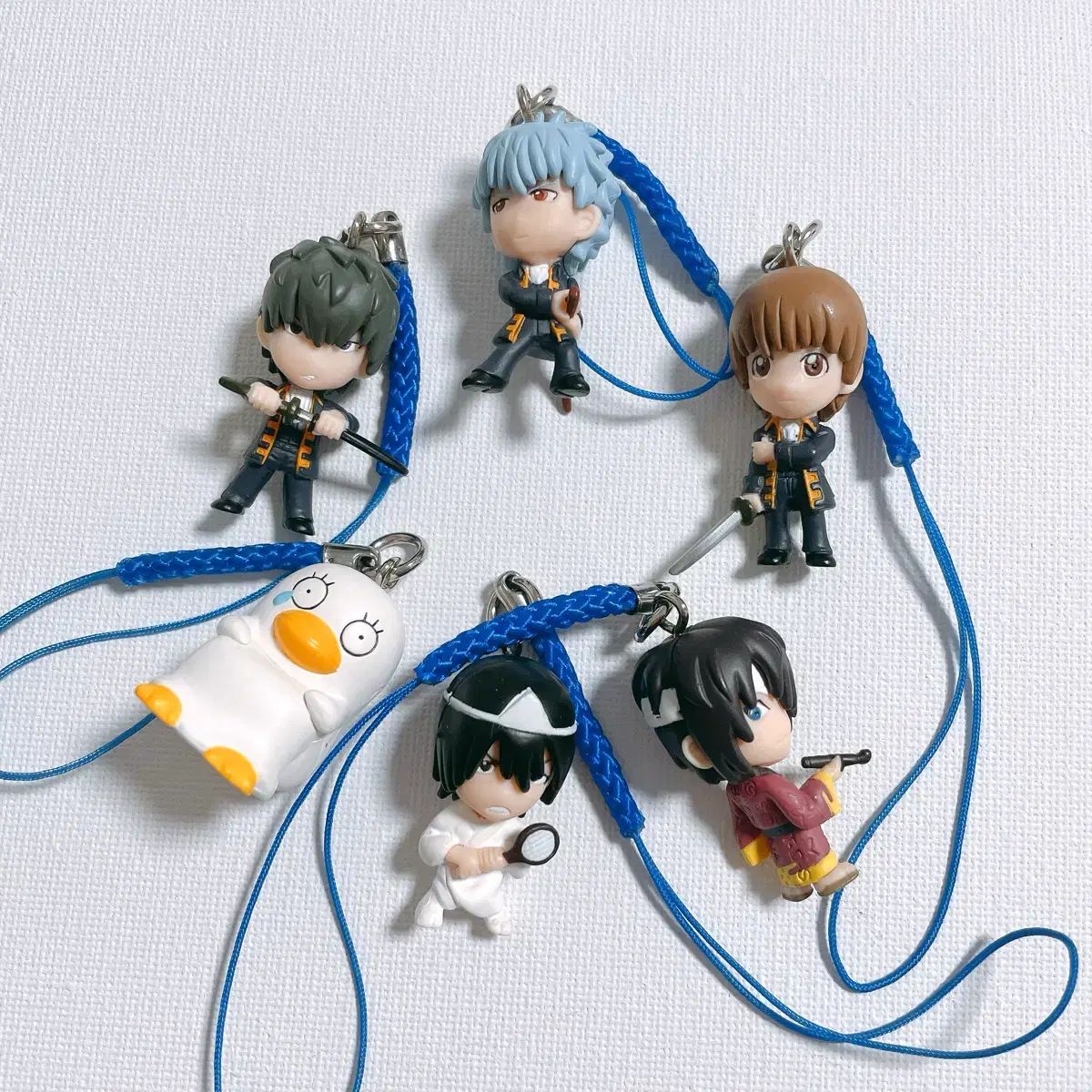 銀魂 動乱篇 銀時 土方 沖田 総悟 山崎 高杉 フィギュア キーホルダー