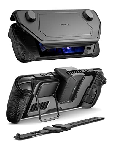 JSAUX ModCase Steam Deck OLEDに対応 PC 0104 モジュラーバルブ スチームデッキケース 保護ケース フェイスカバー 冷却ファン メタルブラケットとストラップ クーラーセットe 05 e 4 dc 16