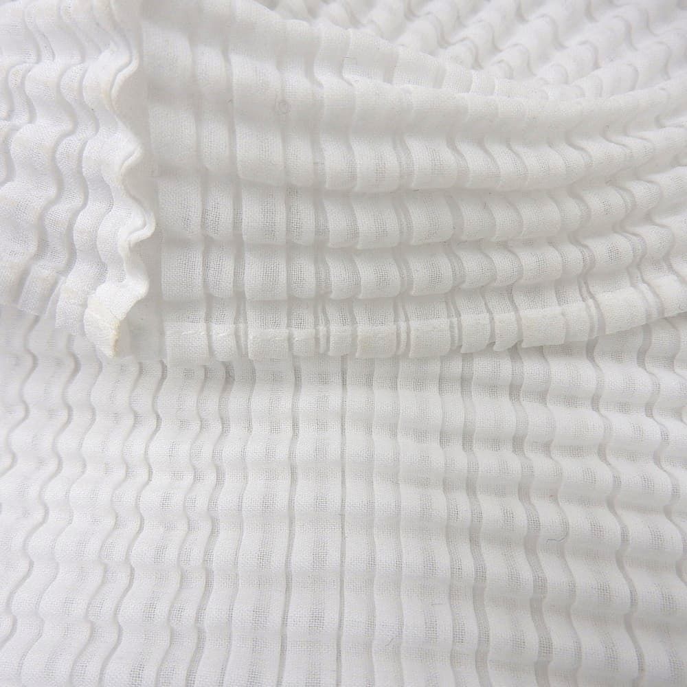 ISSEY MIYAKE イッセイミヤケ 美品 ポリエステル ラメ加工 スクエア