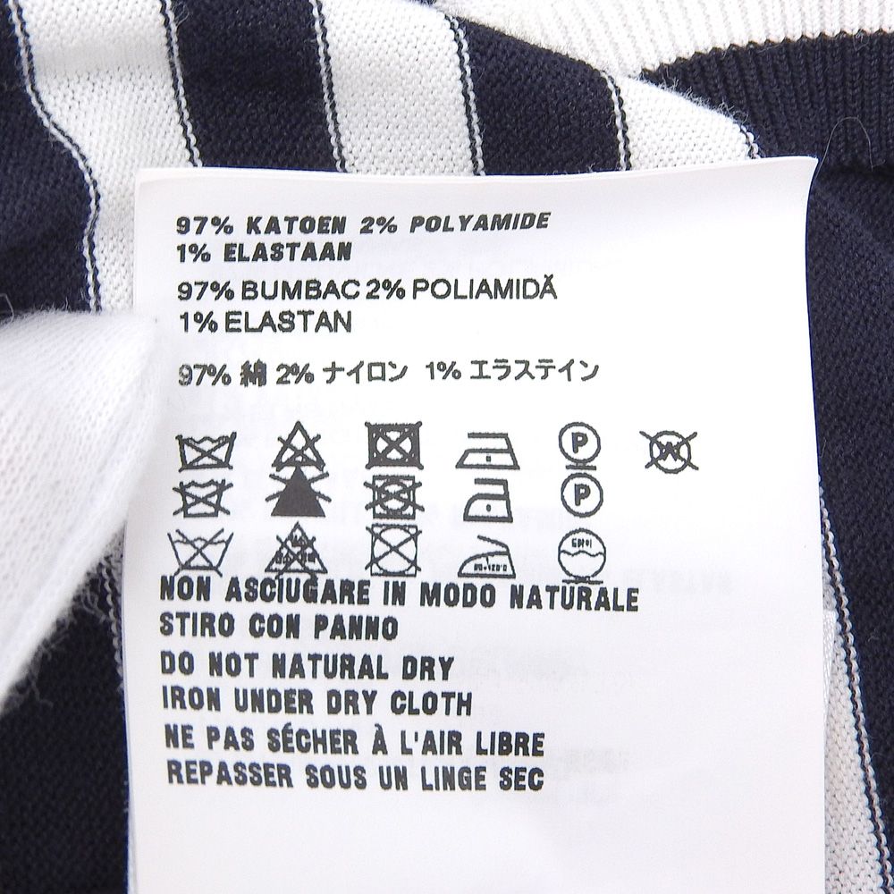 PRADA プラダ ボーダー 半袖 コットンTシャツ トップス レディース