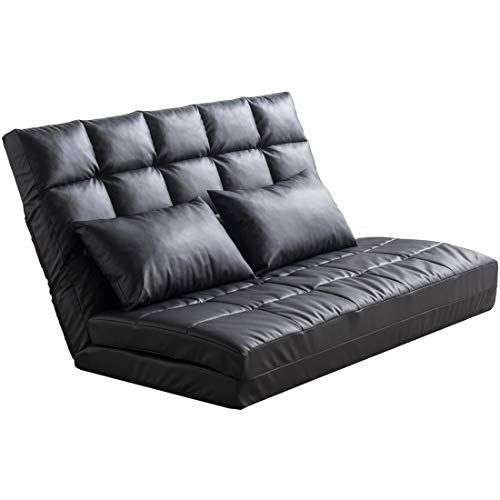 タンスのゲン ソファーベッド 3WAY 2人掛け 幅130cm クッション付き 座椅子ソファー フロアソファー 座椅子 ロータイプ ソファ 15210052 117431 m