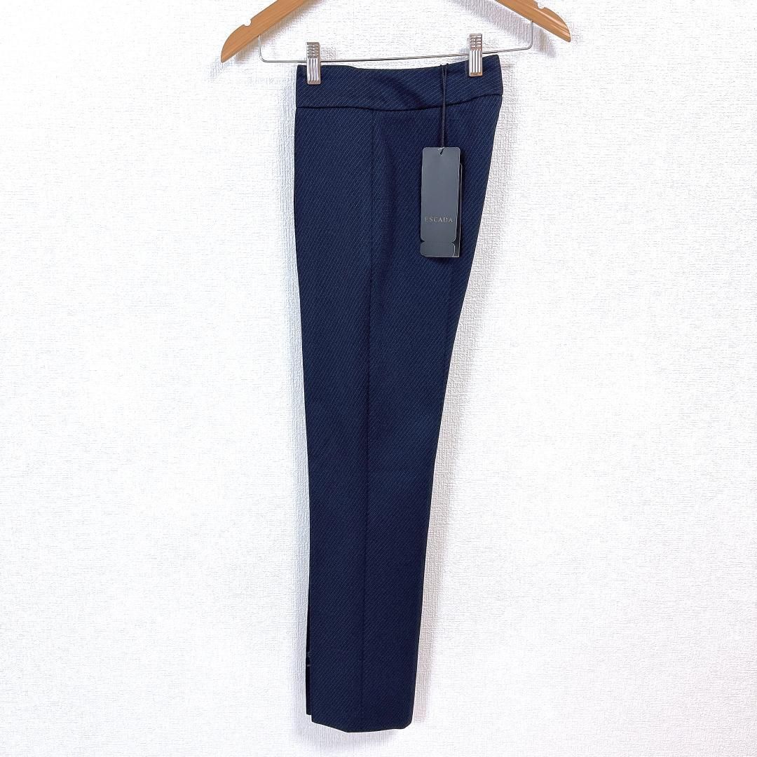 タグ付き未使用品 ESCADA パンツセットアップスーツ 32 ネイビー 