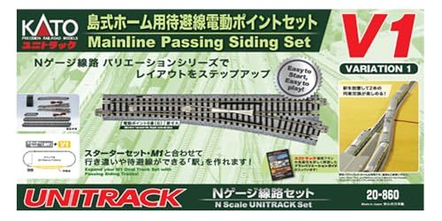 KATO Nゲージ 島式ホーム用待避線電動ポイントセット V 1 20 860 鉄道模型用品 彡 4 ee 21044