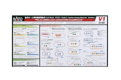 KATO Nゲージ 島式ホーム用待避線電動ポイントセット V 1 20 860 鉄道模型用品 彡 4 ee 21044