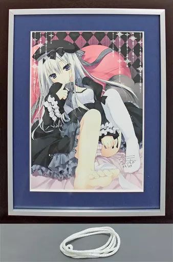 原画イラストボード ≪イラスト画集≫ ちこたむ ふたりのひみつ ジークレ版画 直筆サイン シリアルナンバー入り