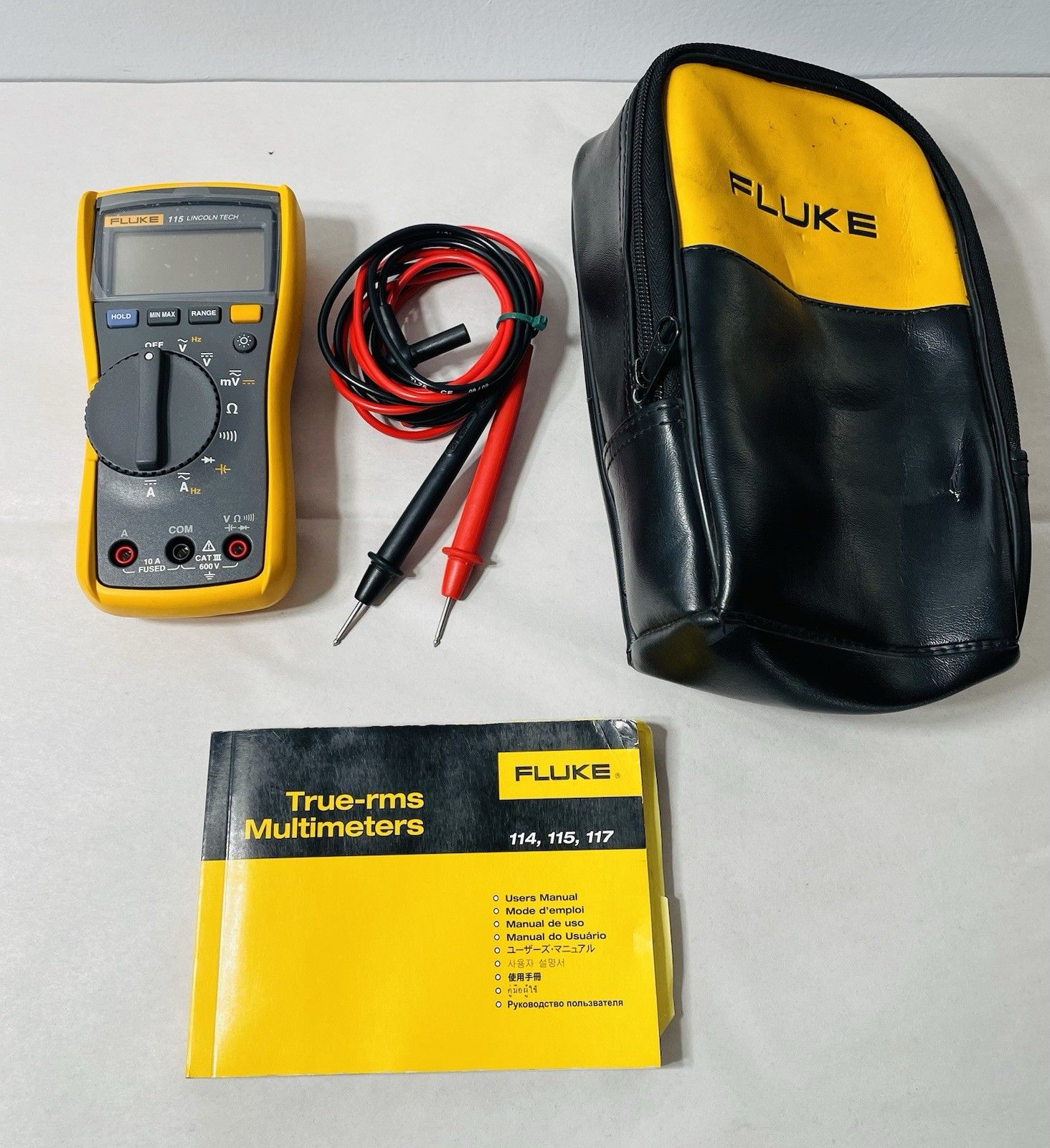 Fluke 115 Compact True-RMS Field Technicians Digital Multimeter 