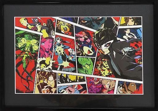 原画イラストボード 付属品付 ペルソナ5 アートギャラリー in 渋谷モディ A 3キャラファイングラフ TypeD