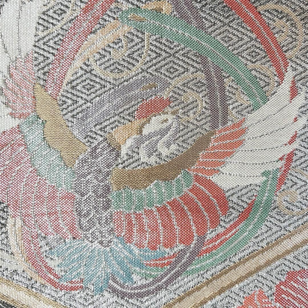 袋帯　金糸　銀糸　鶴　蝶　牡丹　菊花　菱形　紗綾形　亀甲　着物　112t 袋帯 金糸 銀糸 鶴 蝶 牡丹 菊花 菱形 紗綾形 亀甲 着物 112t 【公式通販】