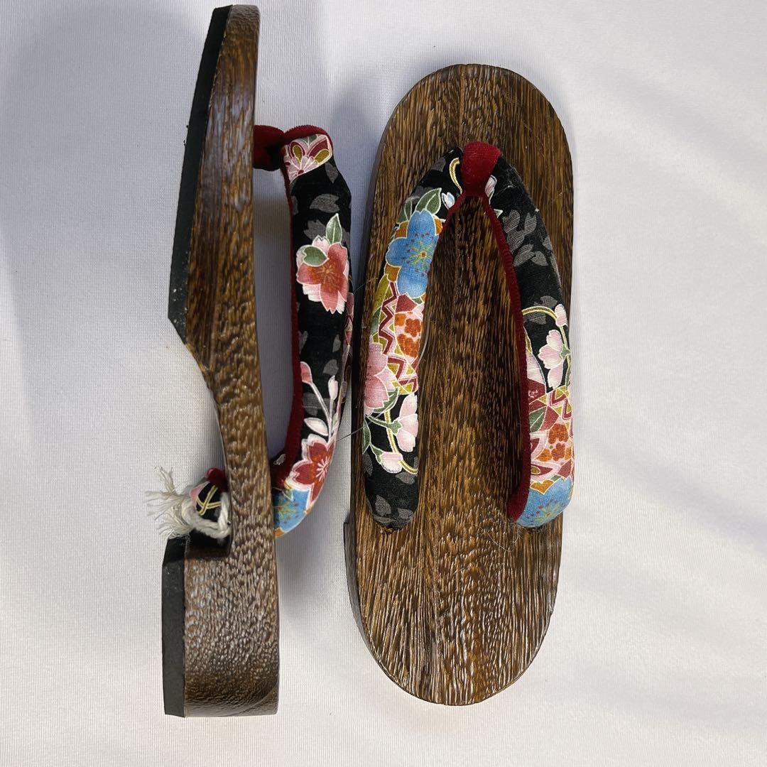 下駄　浴衣　桐　桜　花柄　24cm 着物　073tz 下駄 浴衣 桐 桜 花柄 24cm 着物 073tz 【公式通販】