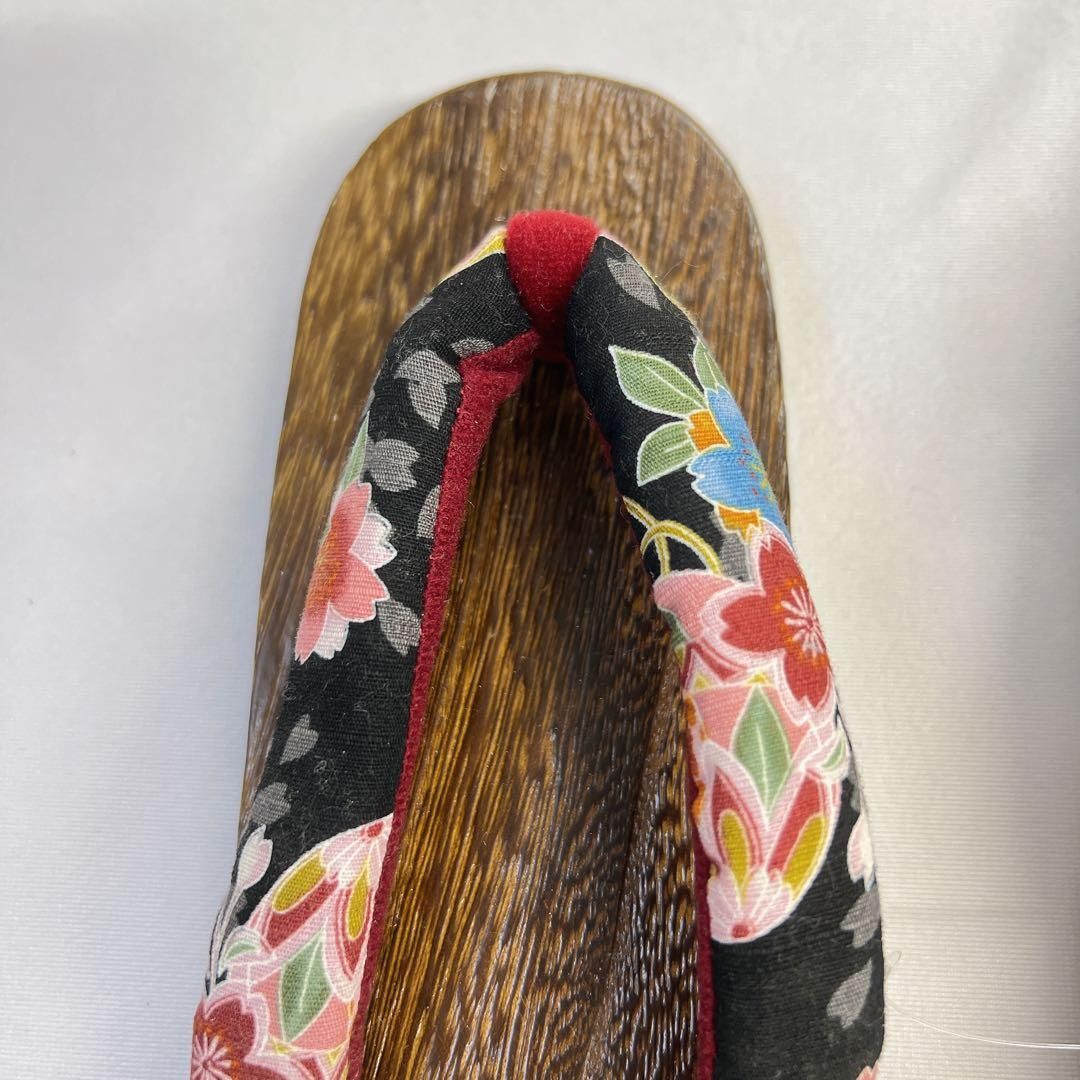 下駄　浴衣　桐　桜　花柄　24cm 着物　073tz 下駄 浴衣 桐 桜 花柄 24cm 着物 073tz 【公式通販】