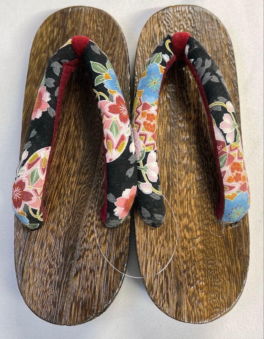 下駄　浴衣　桐　桜　花柄　24cm 着物　073tz 下駄 浴衣 桐 桜 花柄 24cm 着物 073tz 【公式通販】