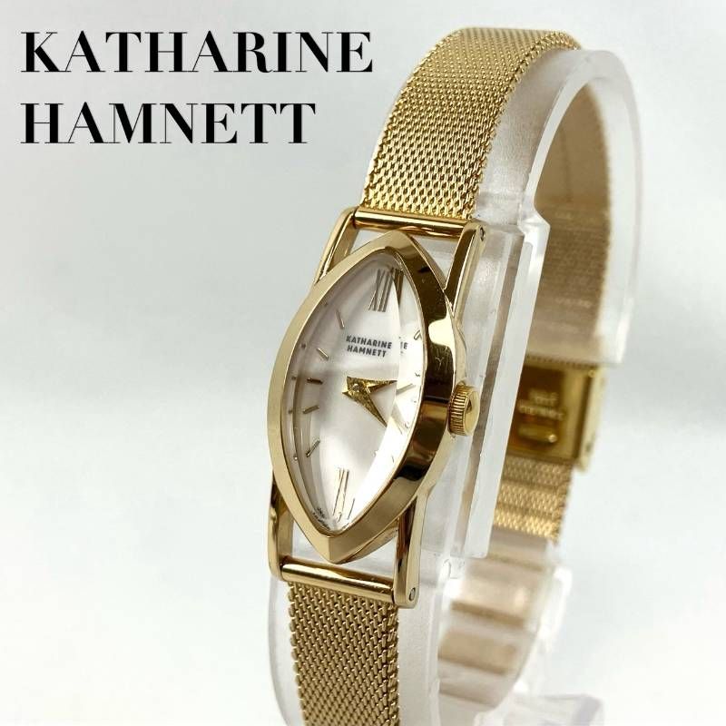 稼働品 新品電池交換済み KATHARINE HAMNETT キャサリンハムネット