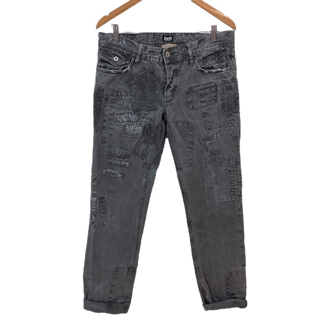 美品 ドルチェ＆ガッバーナ AW2011 GreyPatchworkPants - メルカリ