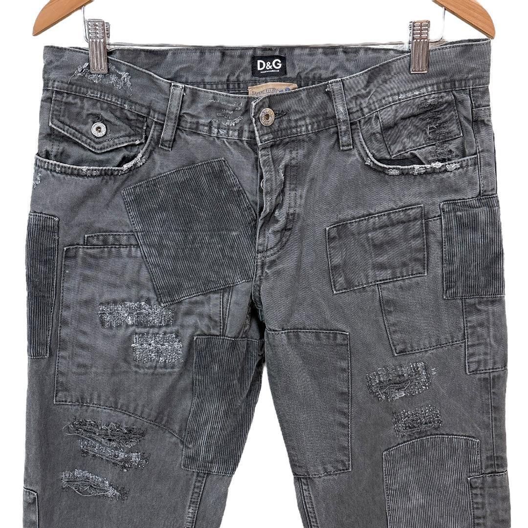 美品 ドルチェ＆ガッバーナ AW2011 GreyPatchworkPants - メルカリ