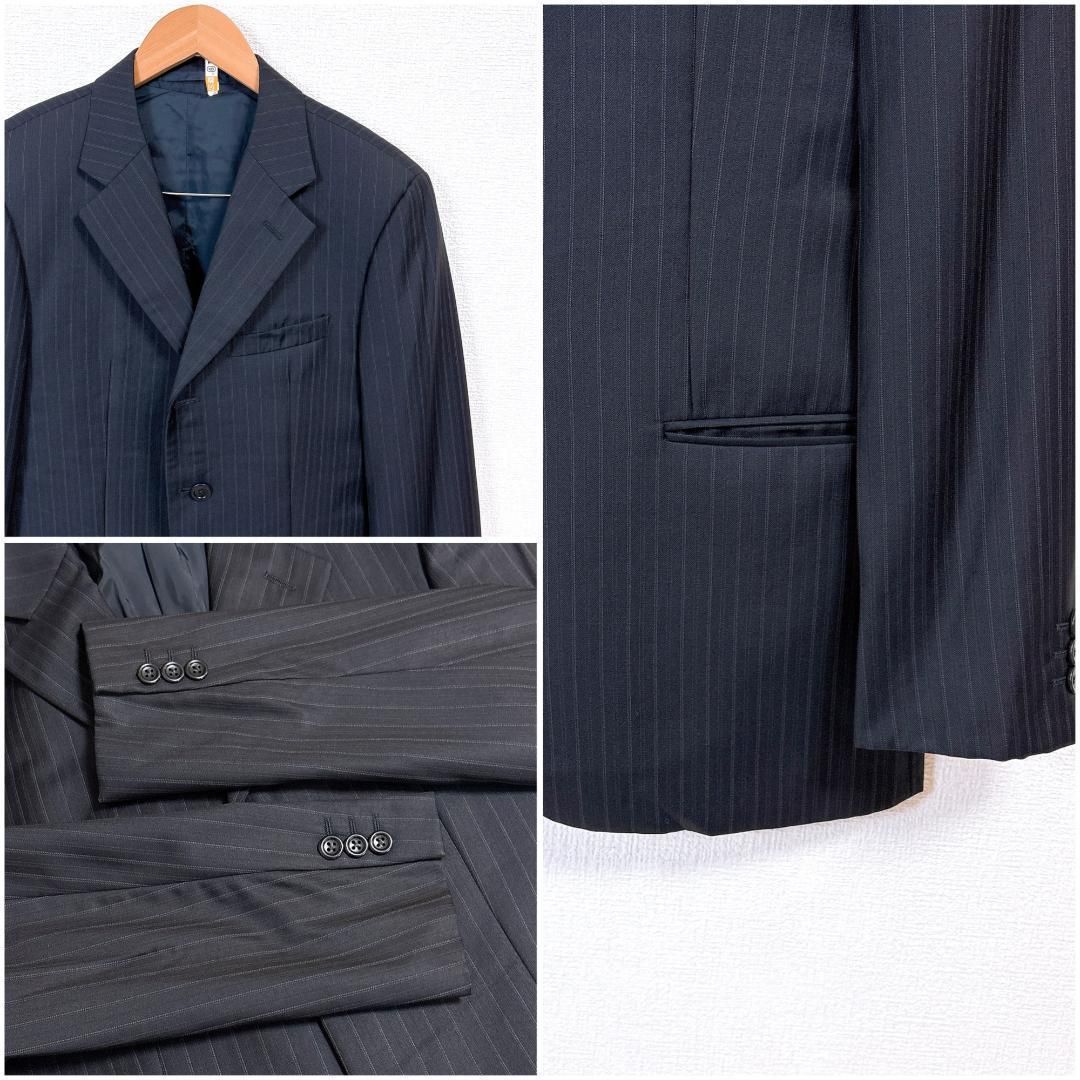 ARMANI COLLEZIONI ブラック スーツ セットアップ 48 ARMANI COLLEZIONI 3ピース スーツセットアップ ベスト 48 - メルカリ