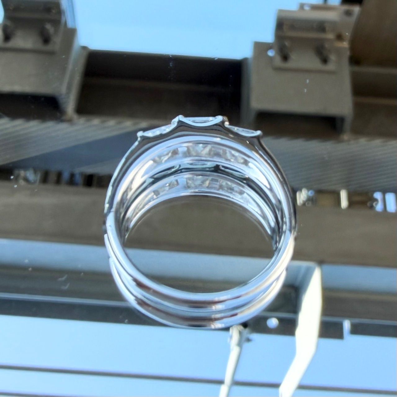 Pt900 天然ダイヤモンド 1.00ct リング プリンセスカット - メルカリ