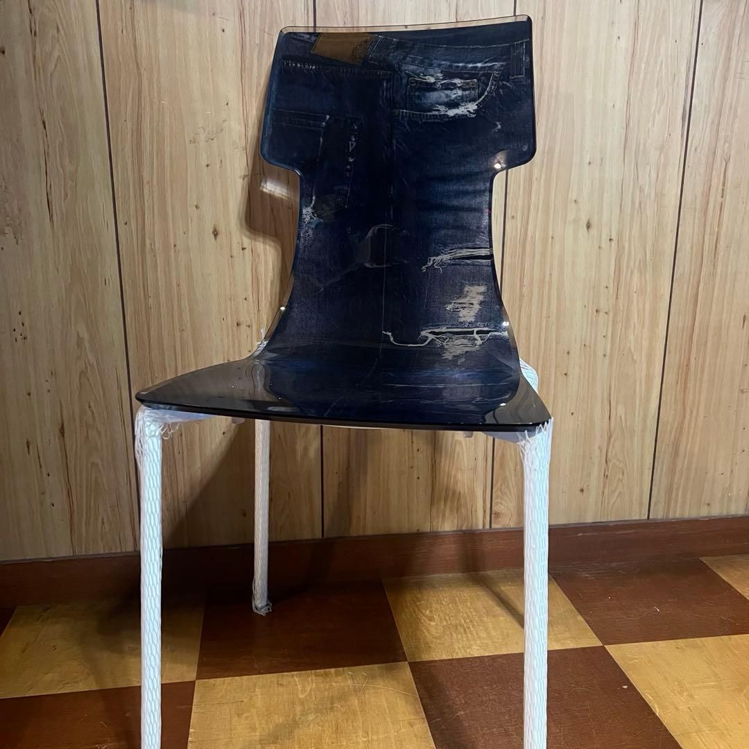 ショップ guzzini(グッチーニ) カウンターチェア デニム柄 チェアー