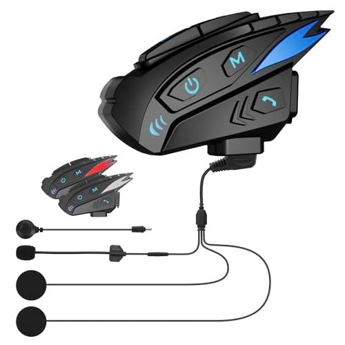 バイク インカム 6人同時通話 バイク用インカム Bluetooth 5 1 DSP CVC ノイズキャンセル HIFI音質 ヘルメット ヘッドセット 音楽共有 音声コマンド対応 IP 67防水防塵 バイク用通信機器 900 95 bd 20 b 9