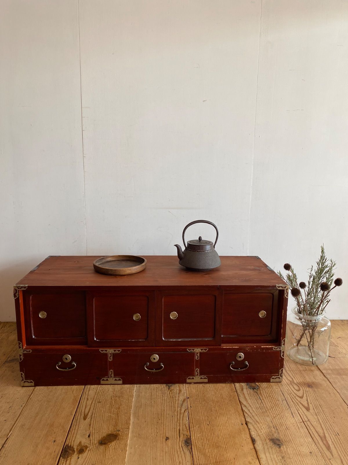 専用 アンティーク チェスト 箪笥 ローボード テレビ台 昭和レトロ z805 アンティーク チェスト 箪笥 ローボード テレビ台 昭和レトロ 古家具