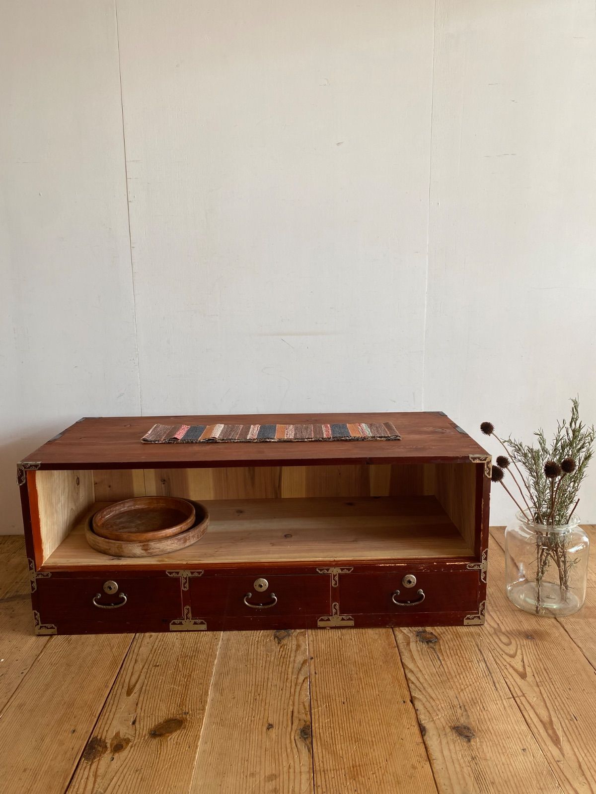 アンティーク チェスト 箪笥 ローボード テレビ台 昭和レトロ 古家具