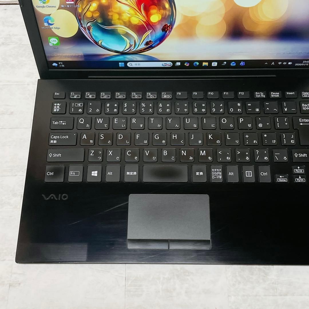 超軽量✨高性能 8世代 ノートパソコン SSD VAIO カメラ A4 持ち運び i5