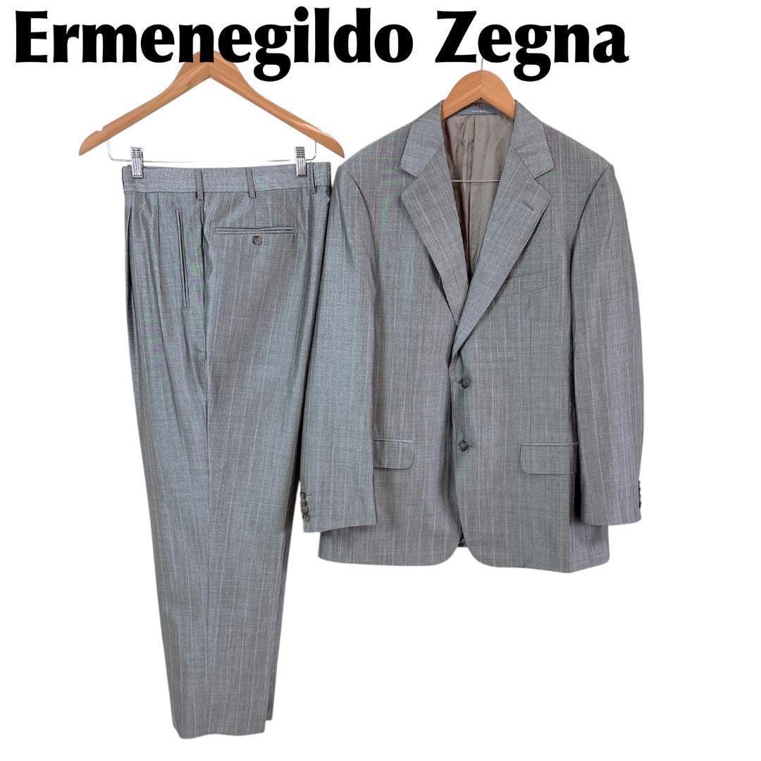 希少　50s エルメネジルドゼニア　カラーセットアップ　ヴィンテージ　メンズ古着 エルメネジルドゼニア ZEGNA スーツセットアップ シングル 52R シルク