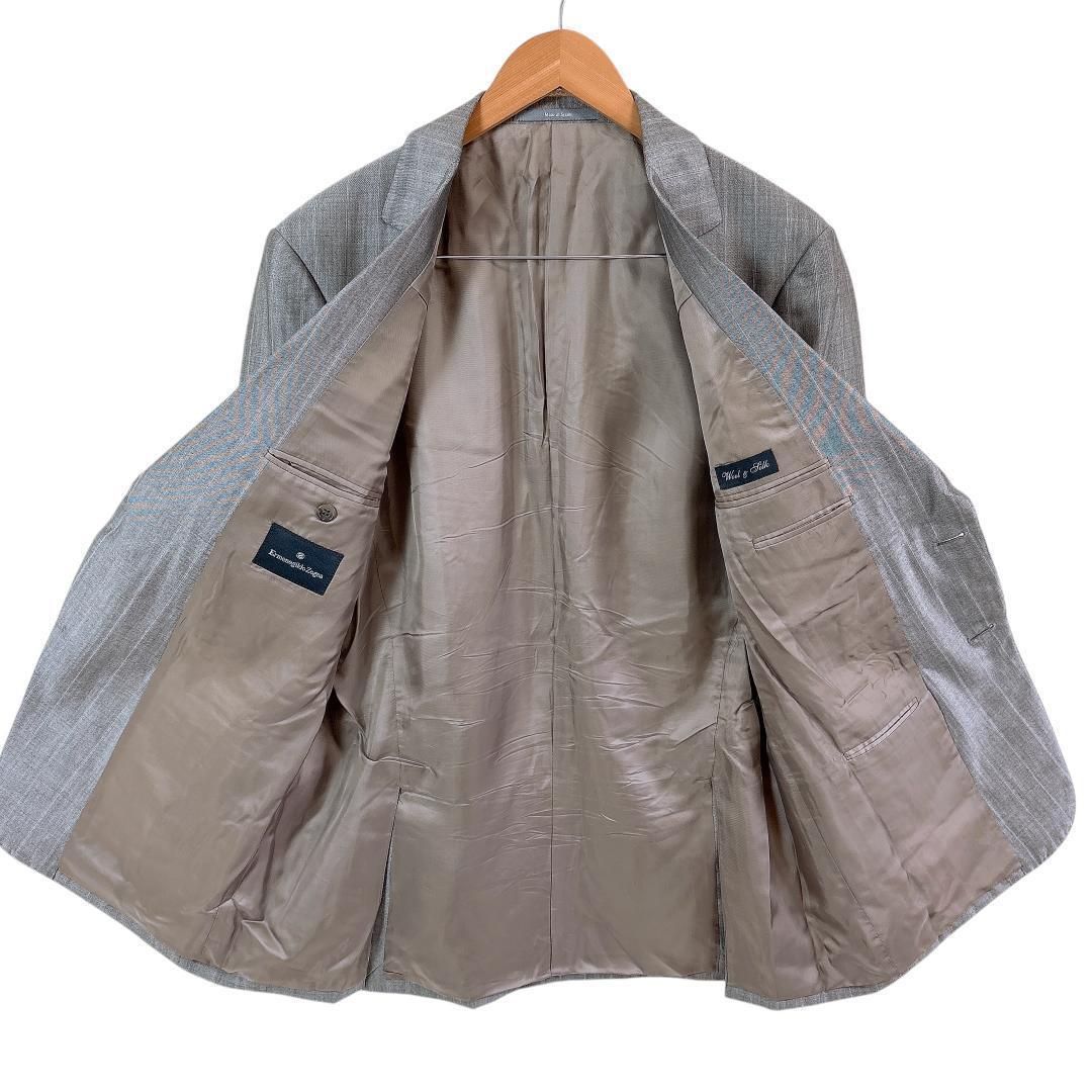 エルメネジルドゼニア ZEGNA スーツセットアップ シングル 52R シルク