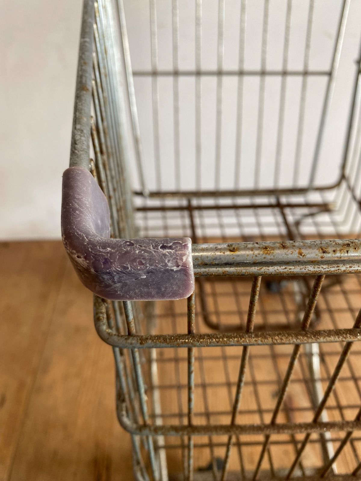  ヴィンテージ ショッピングカート ランドリーバスケット スチール ディスプレイ 海外 y 507 ランドリーバスケット 洗濯用品