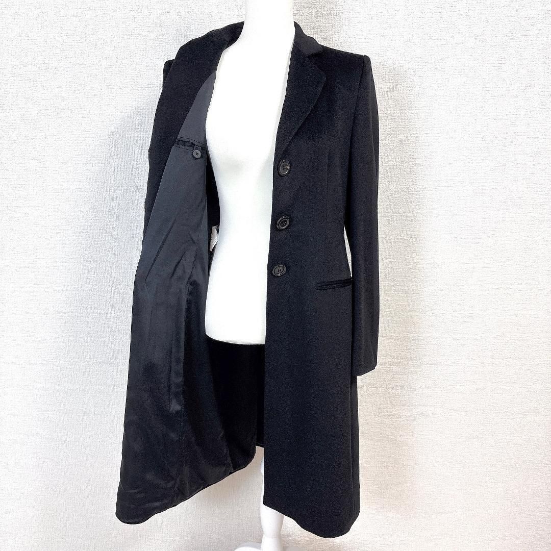 タグ付未使用☆ ARMANI COLLEZIONI ウールロングコート 42 黒 - メルカリ